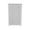 International Concepts Solid Wood Bedroom Dresser/Chest with 5 Drawers, White BD08-8005 - alternate 7